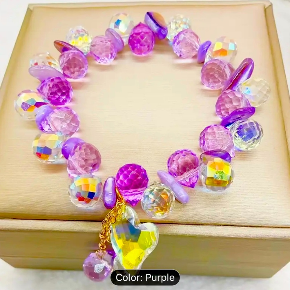 Elegant Purple Beaded Bracelet